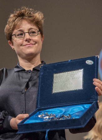 Laura Bispuri ritira il premio Melato per il cinema